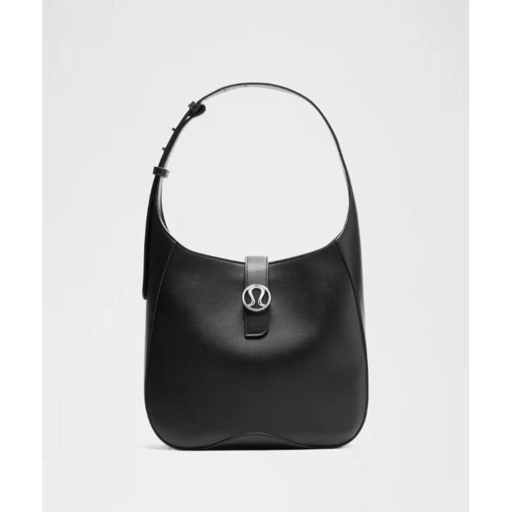 Lululemon-Leather Alternative Shoulder Bag 8L-Black